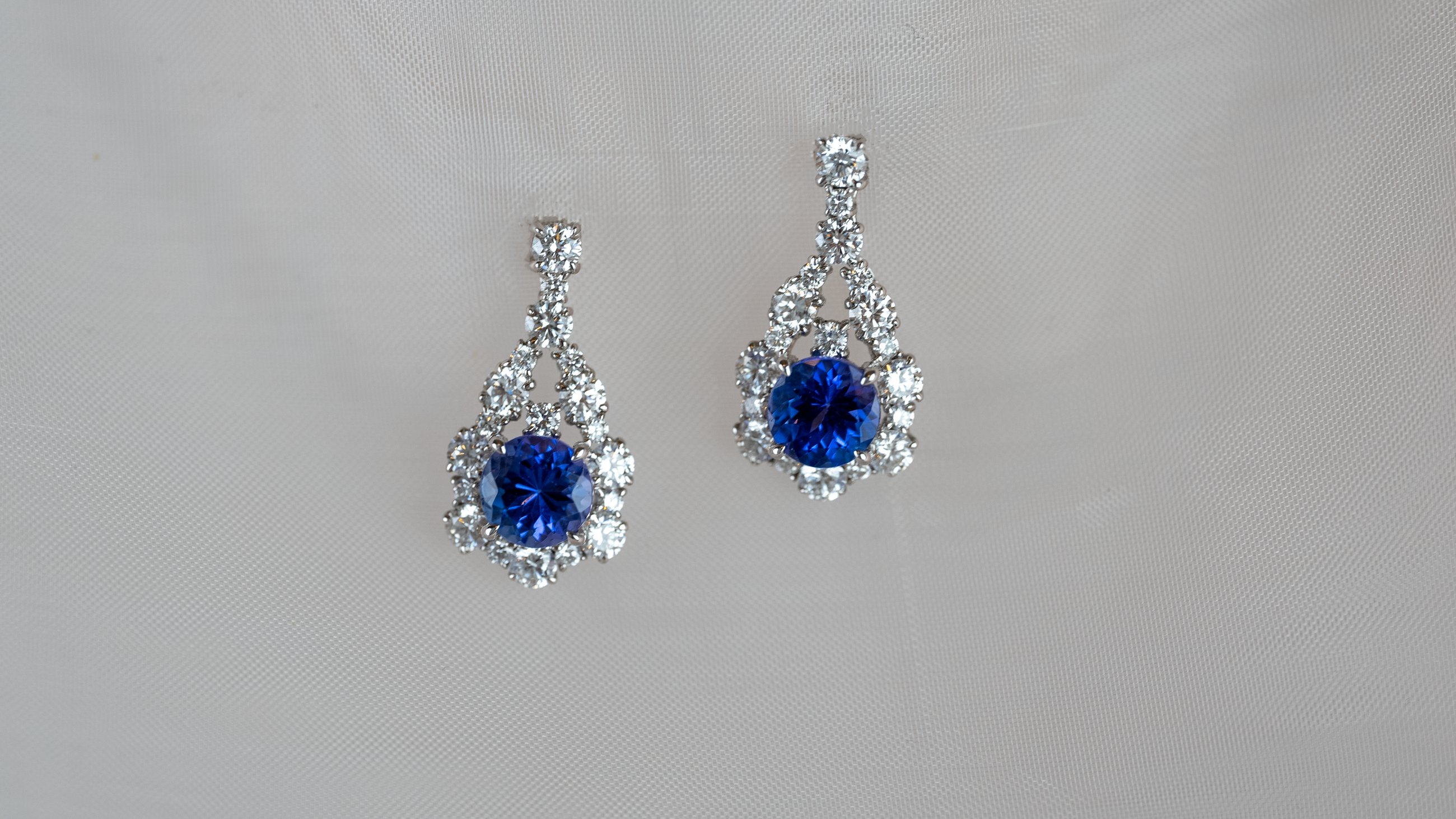 Tanzanite and Diamond Earrings