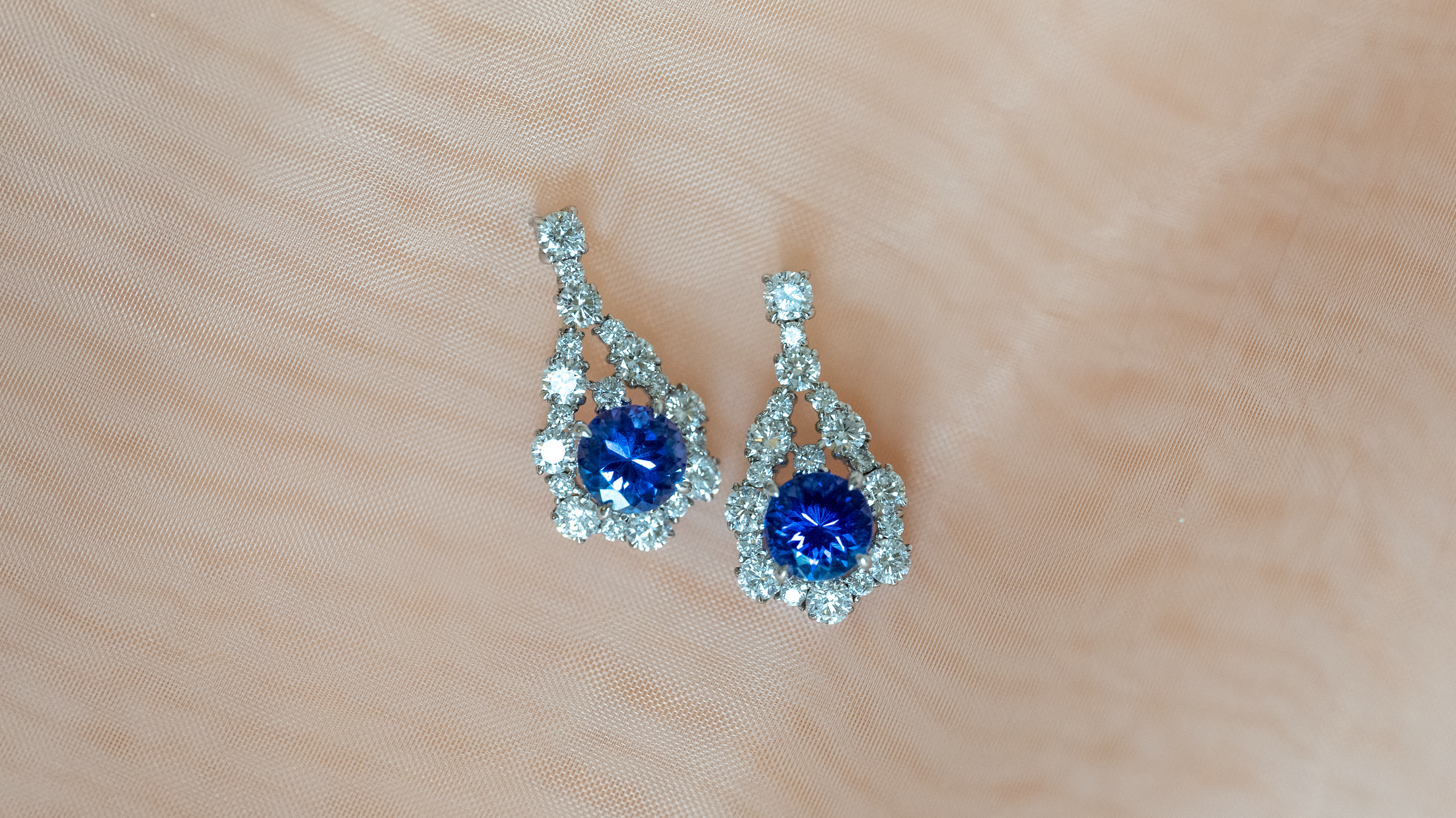 Tanzanite and Diamond Earrings