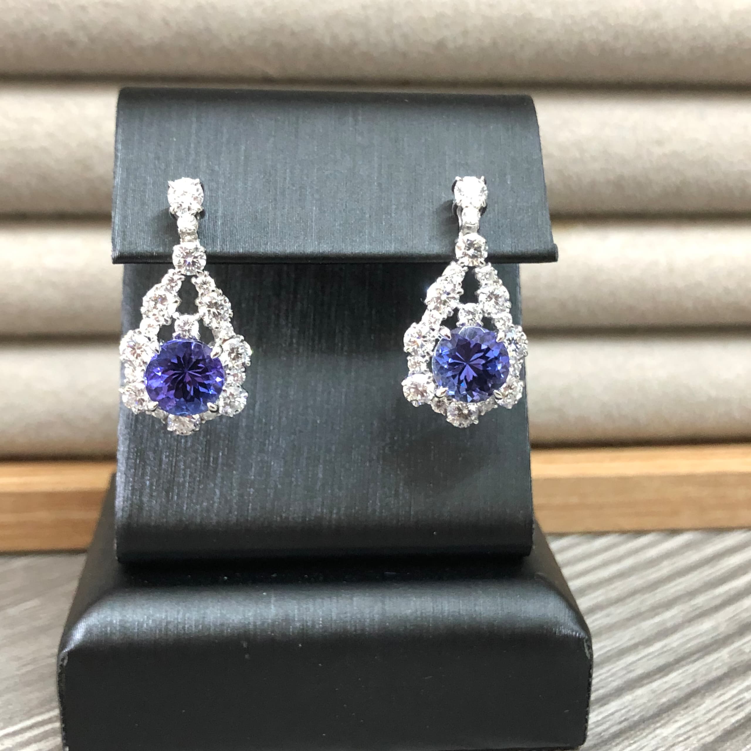 Tanzanite and Diamond Earrings