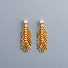 Palm Leaf Earrings