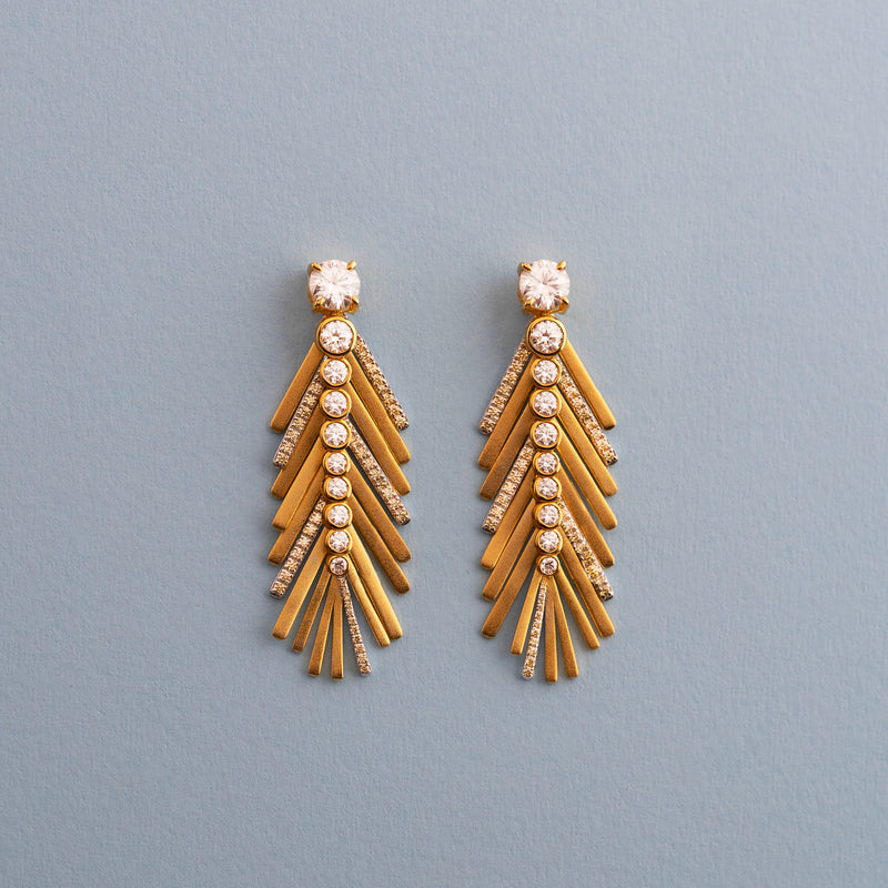 Palm Leaf Earrings