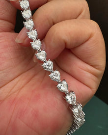 Bracelet with Heart Shape Diamonds