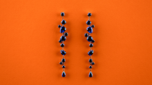 Blue Sapphire Chandelier Earrings