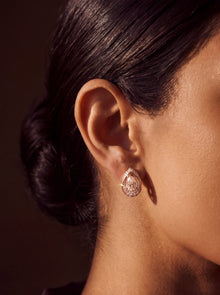 Baidan Pear-Cut Diamond Drop Earrings | 1ct Each | 18K Gold | Manjam Jewellery