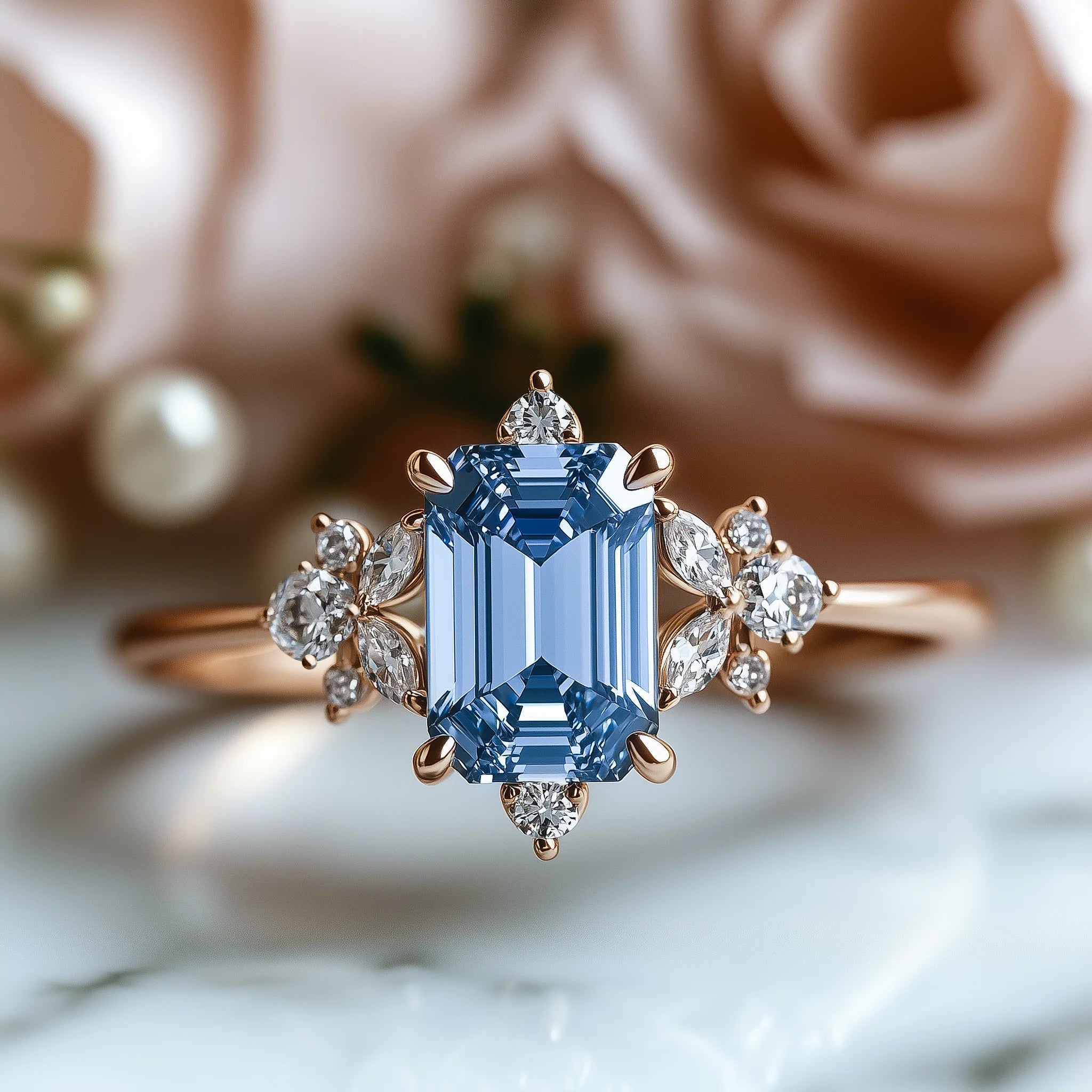 Cornflower Blue Sapphire Ring