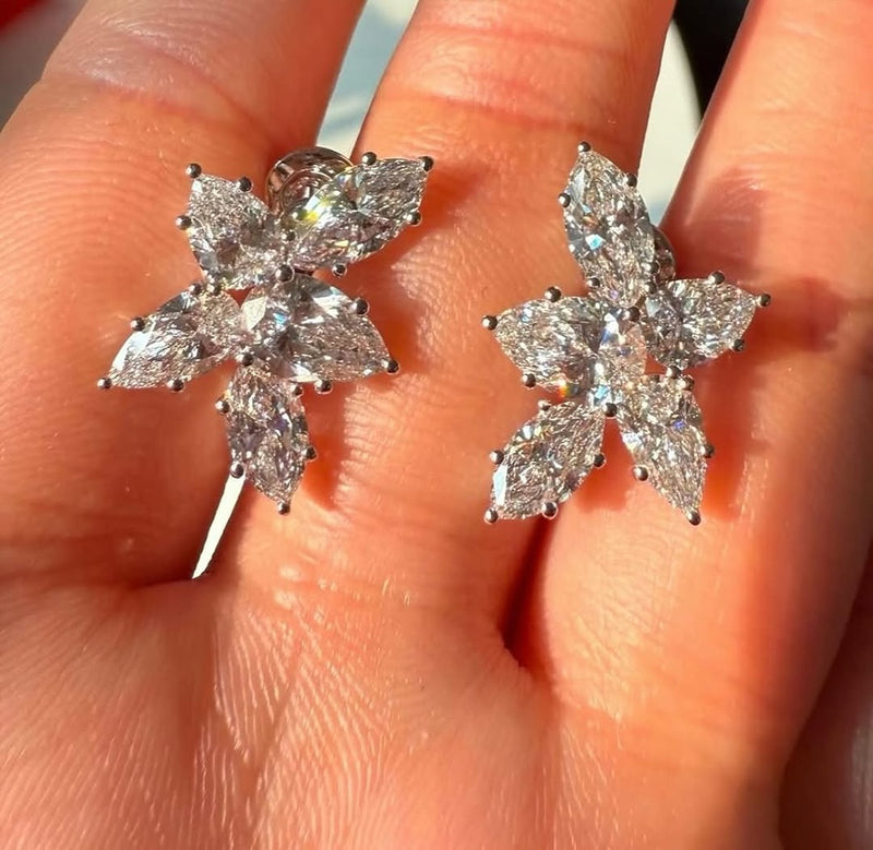 Floral Diamond Earrings