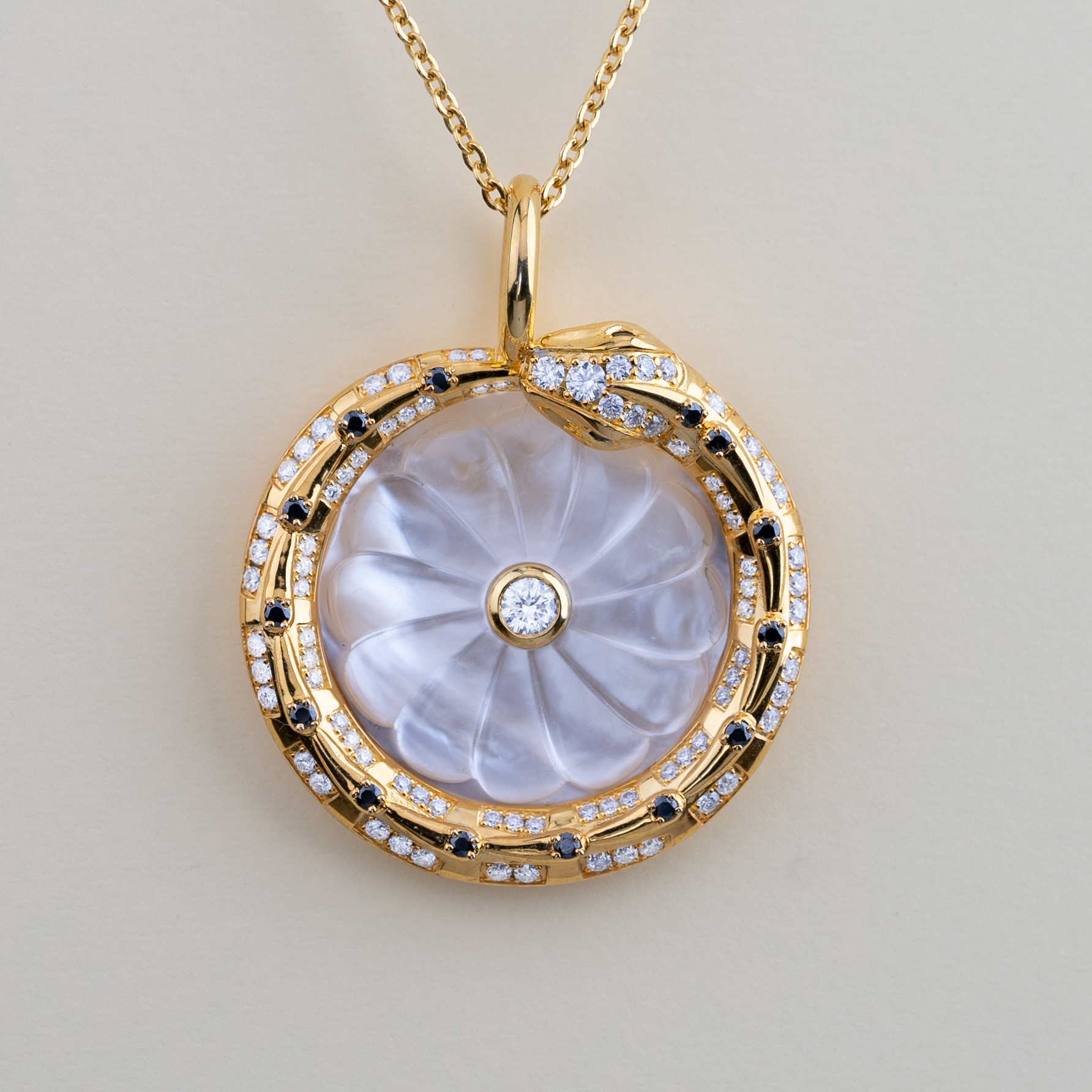 Flower of Life and The Snake Pendant