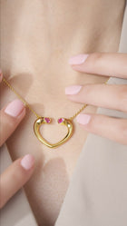 Two Hearts Hold a Secret Necklace