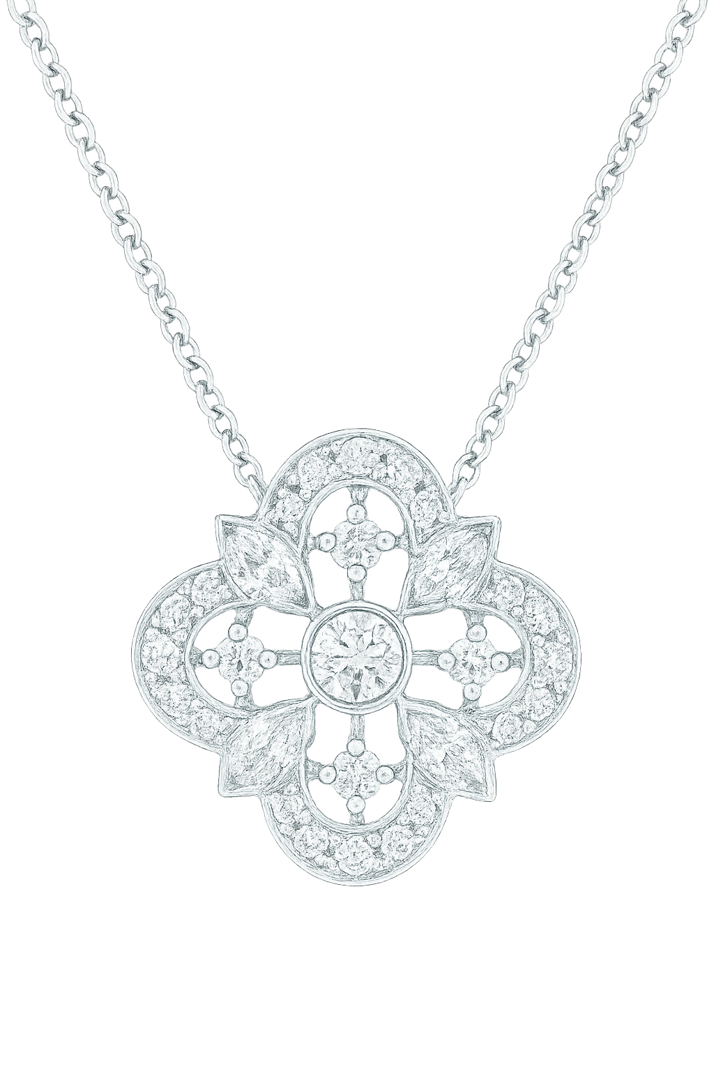 Geometric Diamond Necklace