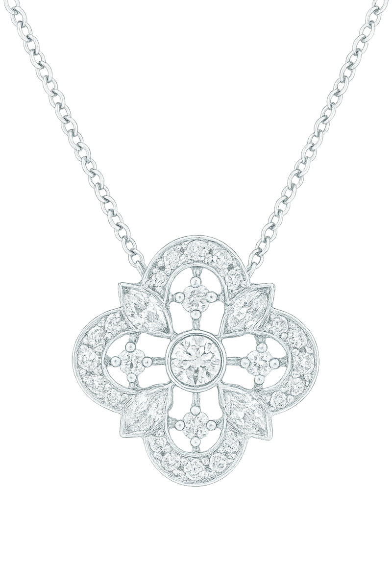 Geometric Diamond Necklace