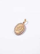 pendant with Arabic calligraphy on white background 