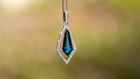 Rare Indicolite Tourmaline and Diamond Necklace