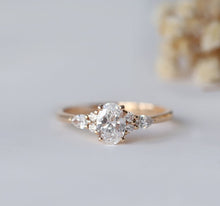 Oval Dainty Diamond Ring
