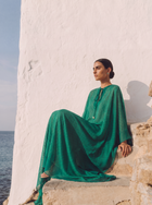 Emerald Hexagon Earrings | Lab-Grown Colombian Emerald & Detachable Diamond Halo | 18K Gold | Manjam Jewellery