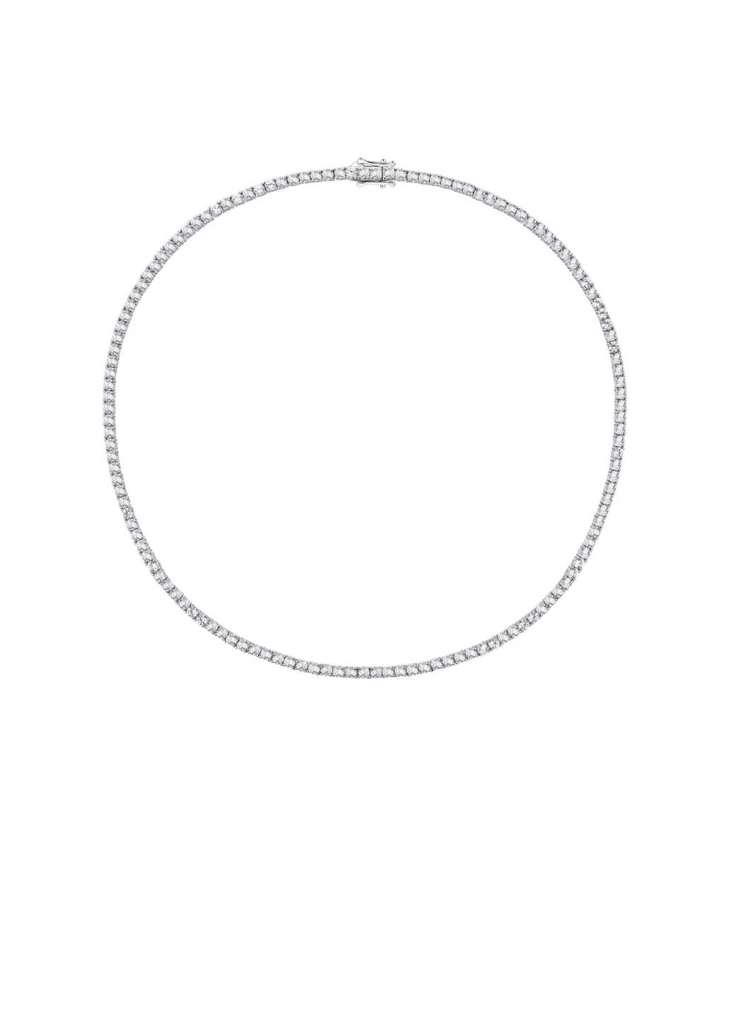 18K Diamond Tennis Necklace | 7.5ct DEF VVS Lab-Grown Diamonds | 50cm