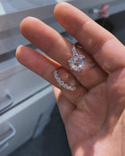 Solitaire Set With Pave Diamonds