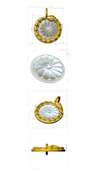 Flower of Life and The Snake Pendant