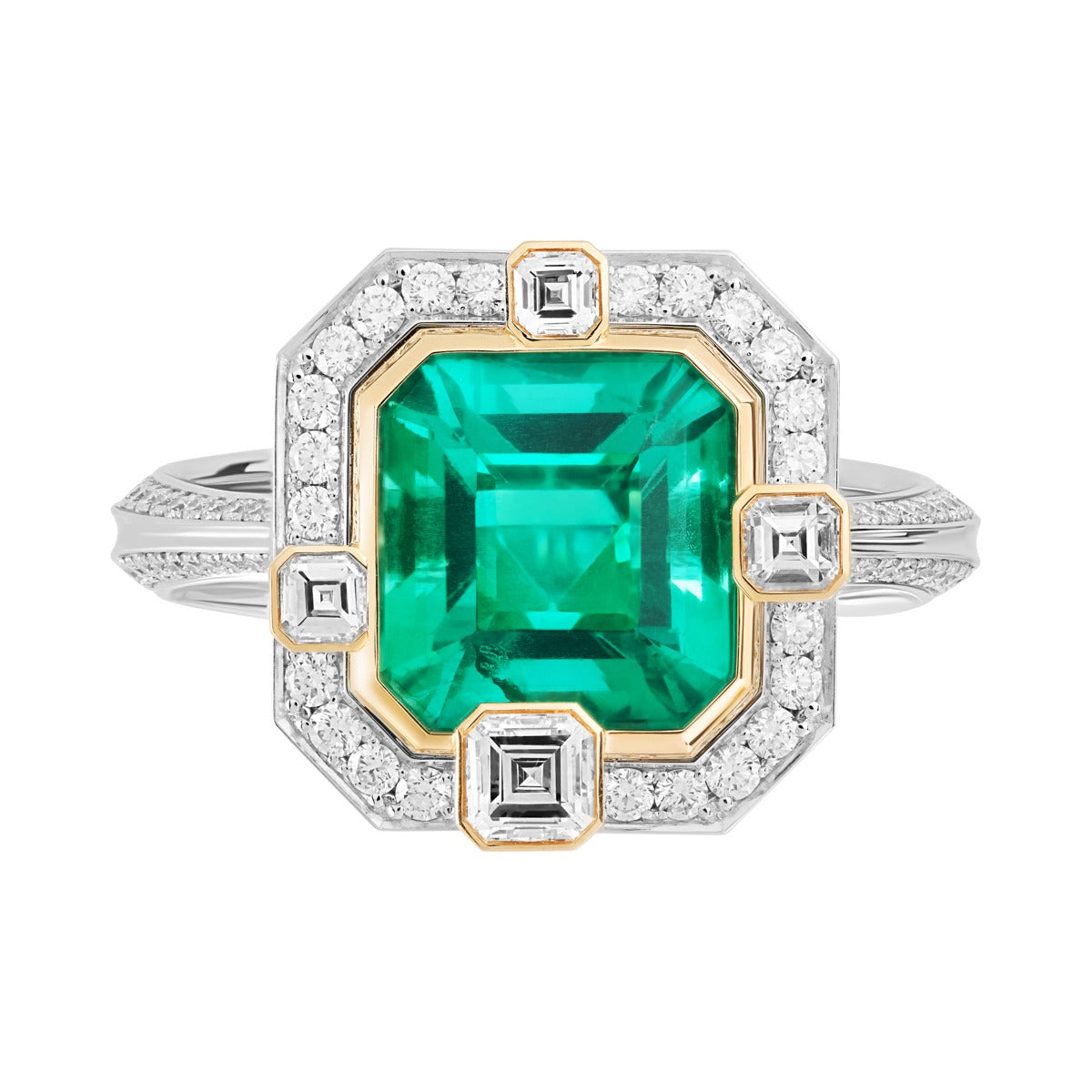 Art Deco Blue Sapphire Ring