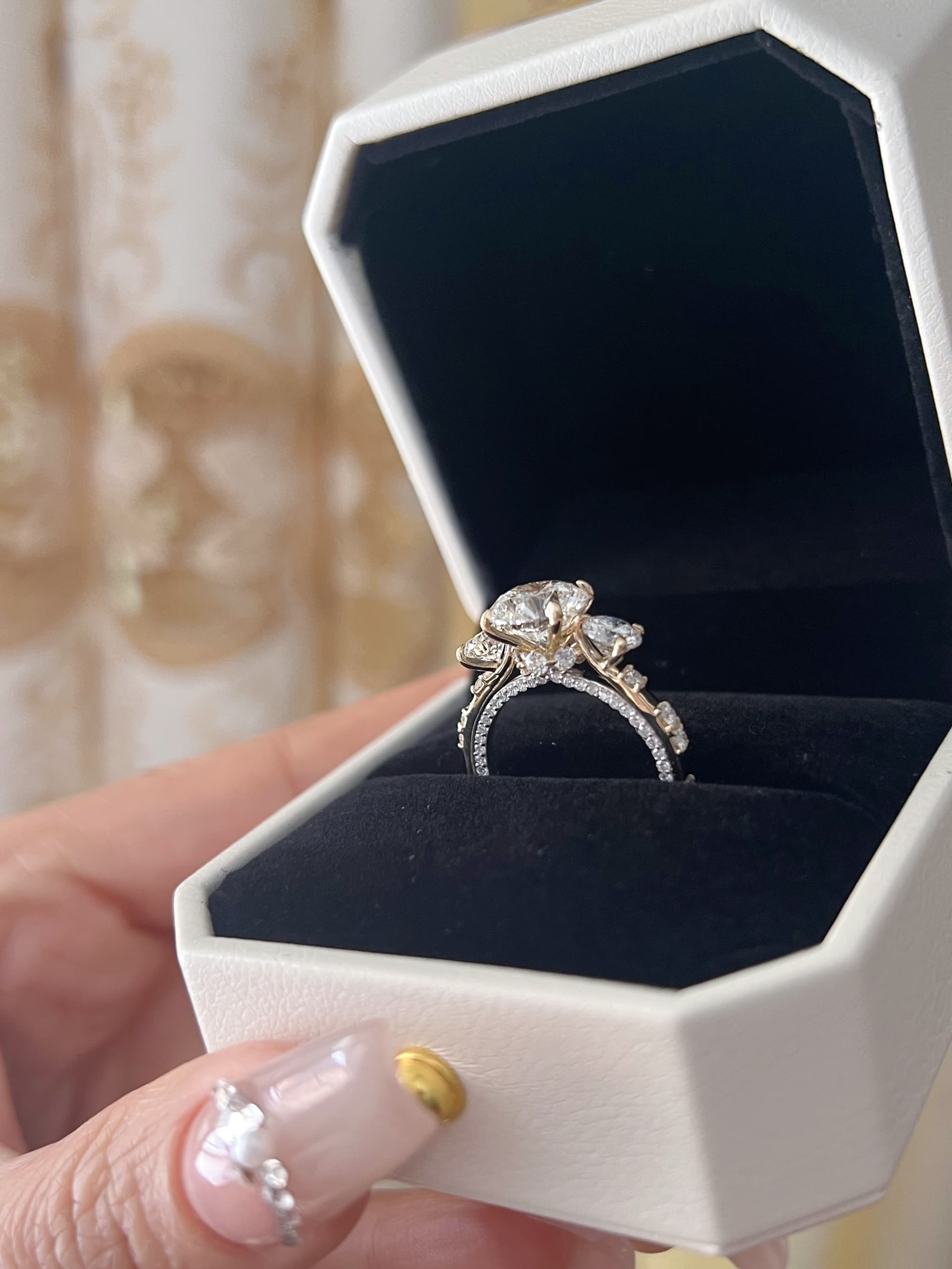 Two Toned Diamond Ring  - Zainabs Ring