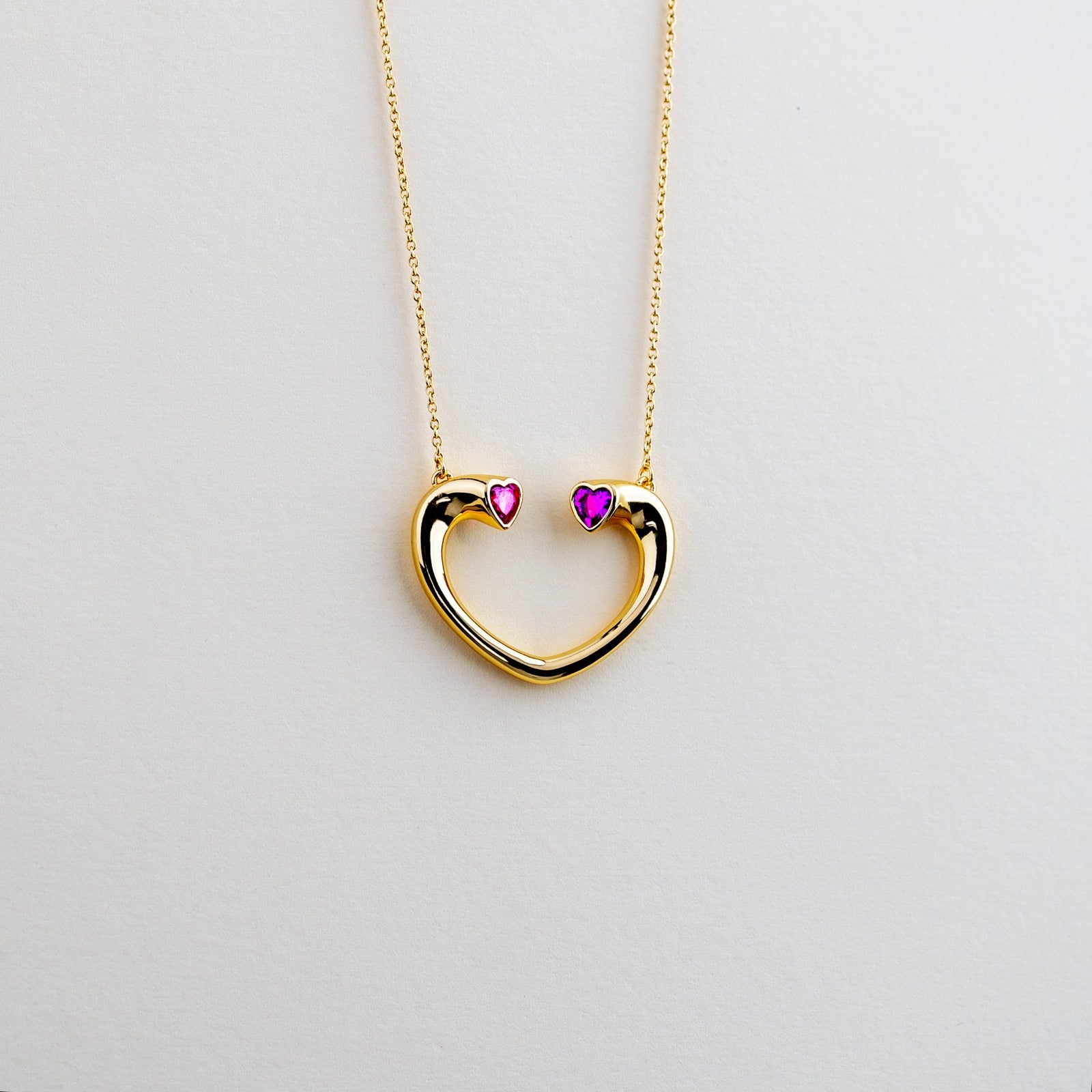 Two Hearts Hold a Secret Necklace