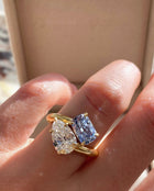 Toi et Moi Sapphire & Diamond Ring