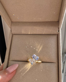 Toi et Moi Sapphire & Diamond Ring
