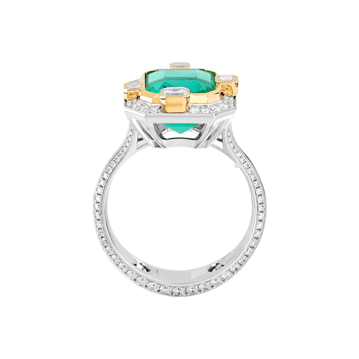 Art Deco Blue Sapphire Ring