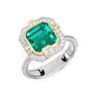 Art Deco Blue Sapphire Ring