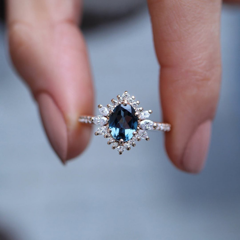 Zaleekha Spinel and Diamond Ring
