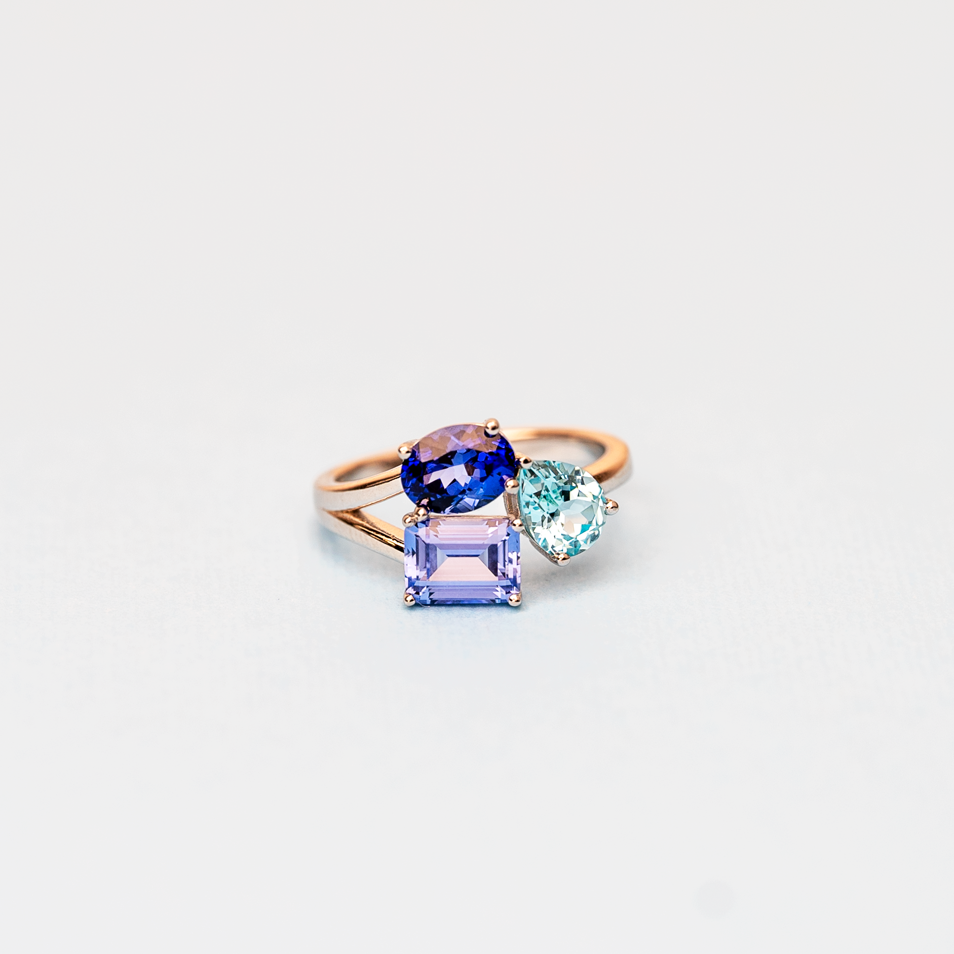 Three Stone Sapphire Ring