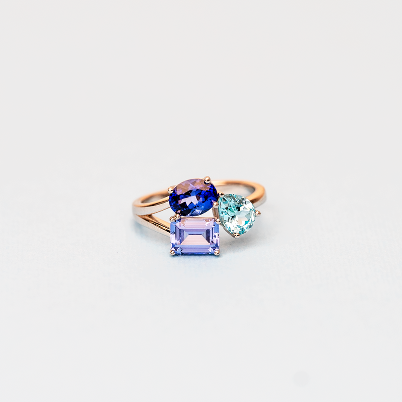 Three Stone Sapphire Ring