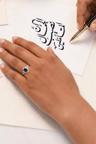 Zaleekha Blue Topaz and Diamond Ring