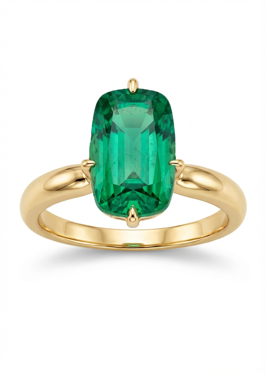 خاتم من الياقوت الأخضر 