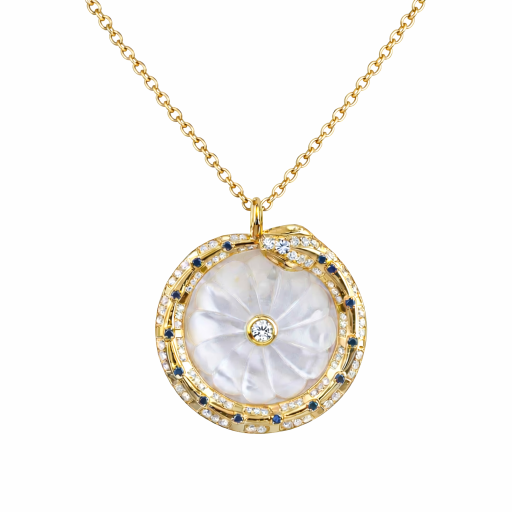 Flower of Life and The Snake Pendant