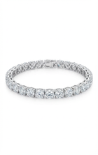 Diamond bracelet on a white background