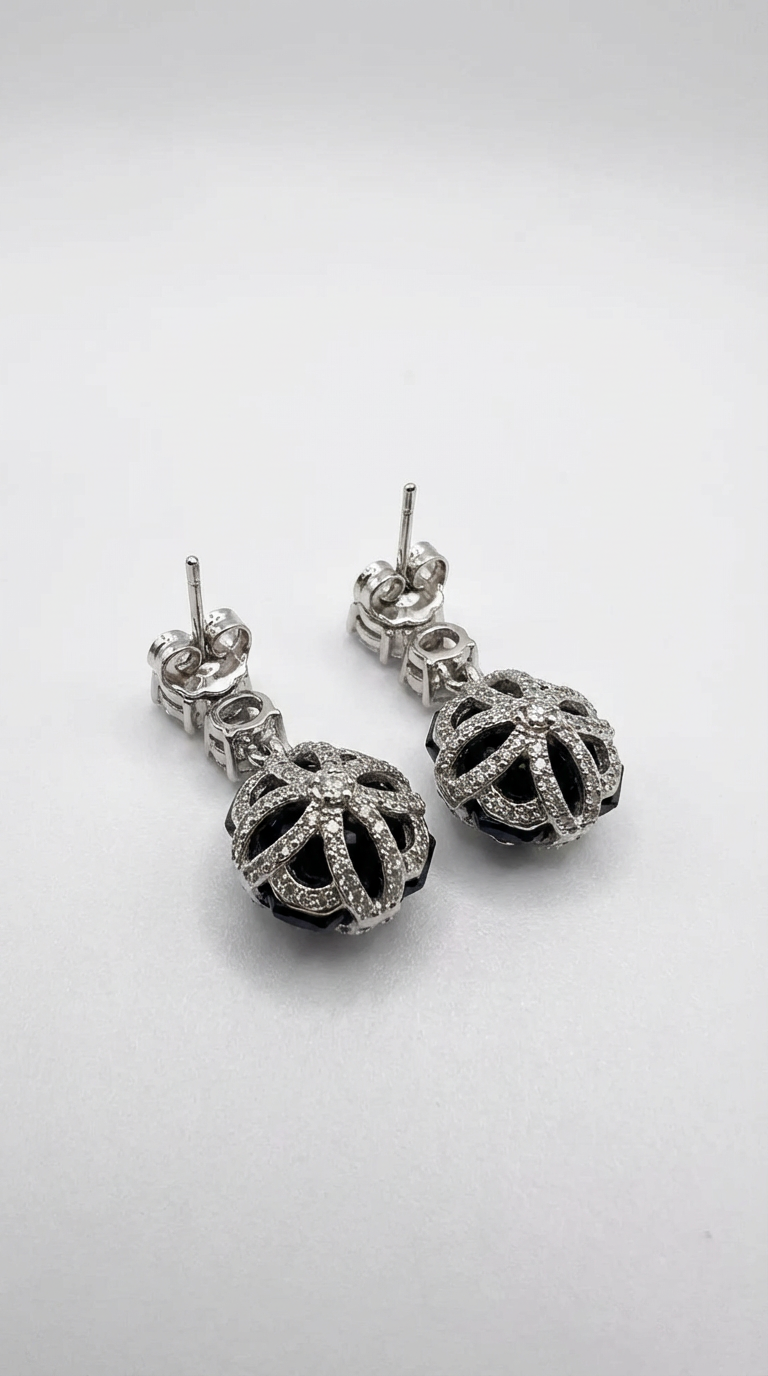 Natural London Blue Topaz Drop Earrings