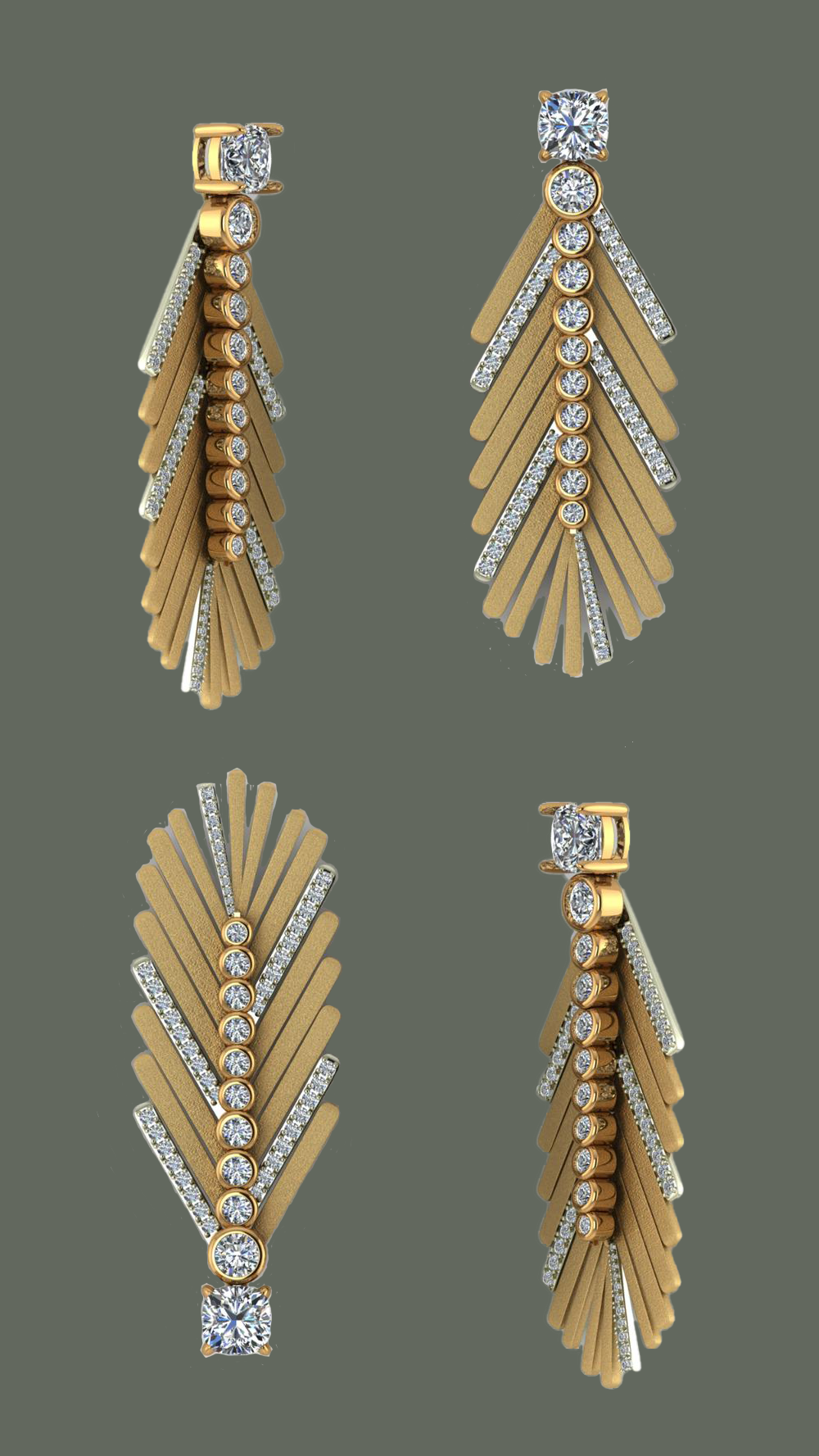 Palm Leaf Earrings