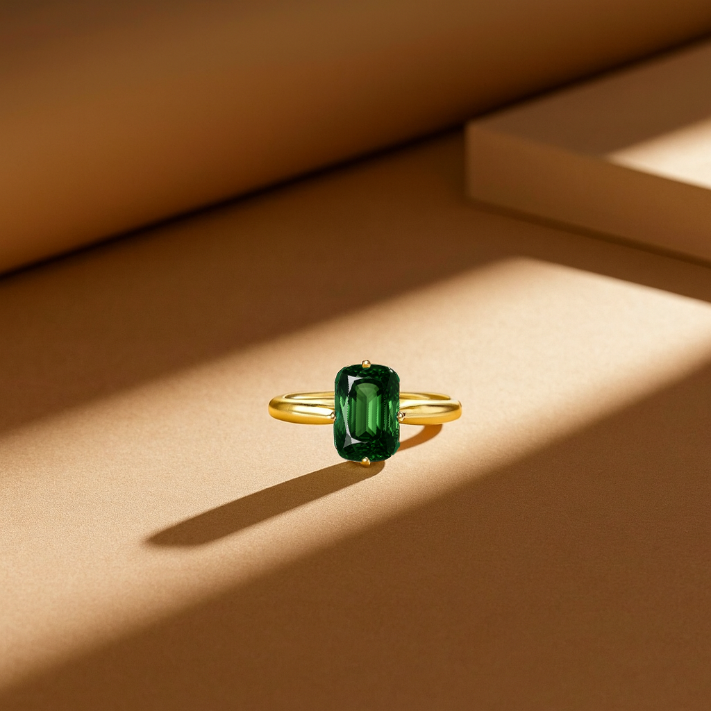 Green Sapphire Ring