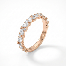 Marquise & Round Diamond Wedding Band