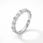 Marquise & Round Diamond Wedding Band