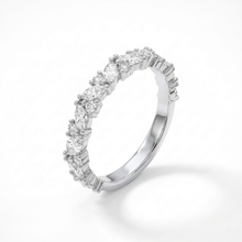 Marquise & Round Diamond Wedding Band