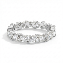 Marquise & Round Diamond Wedding Band