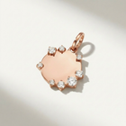 Engravable Diamond Disc Pendant
