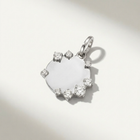 Engravable Diamond Disc Pendant