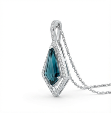 Rare Indicolite Tourmaline and Diamond Necklace