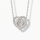 Heart Shaped Diamond Necklace