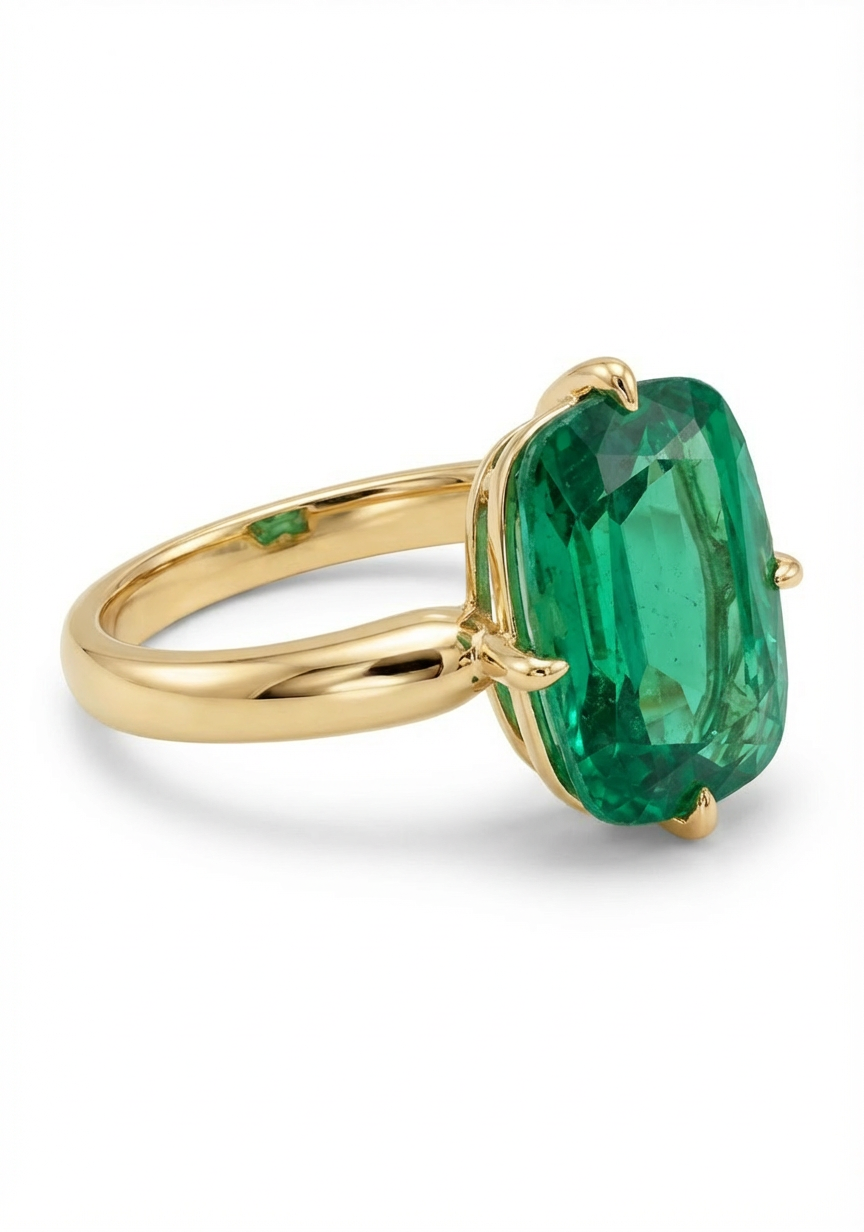 خاتم من الياقوت الأخضر 