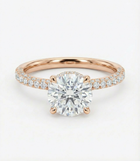 Diamond Hidden Halo Engagement Ring – Sparkle Edition