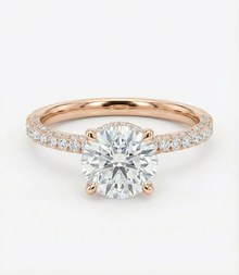 Diamond Hidden Halo Engagement Ring – Sparkle Edition