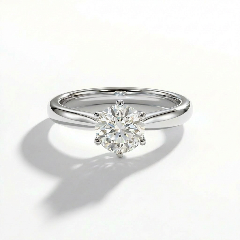 One Carat Solitaire Diamond Ring